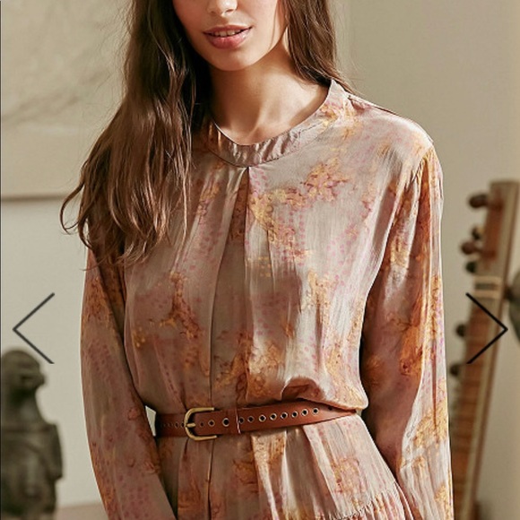 Free People Mes Desmoiselles taupe September maxi - Picture 2 of 11